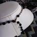 VTG 1950s Black Glass Beaded Necklace