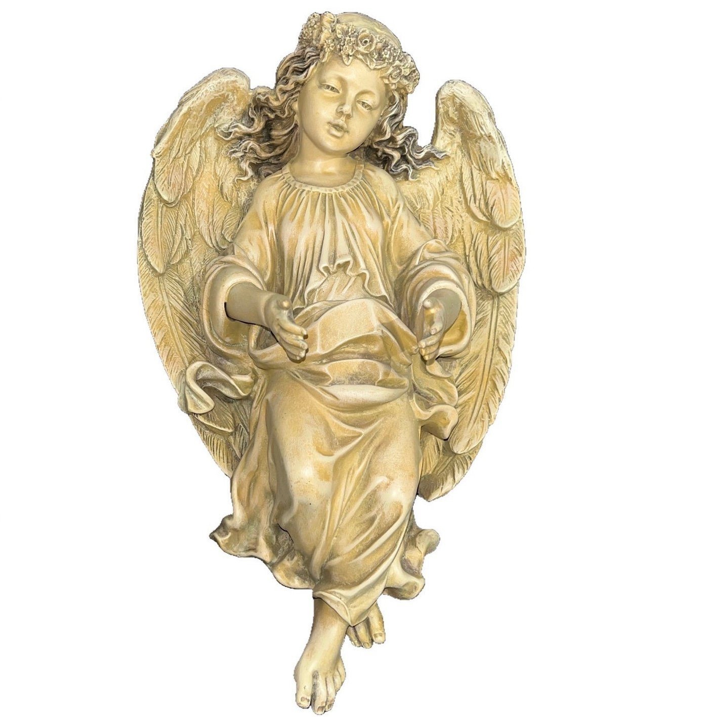 Home Interiors Angel Cherub Wall Hanging Candle Holder Homco Collectible 2005