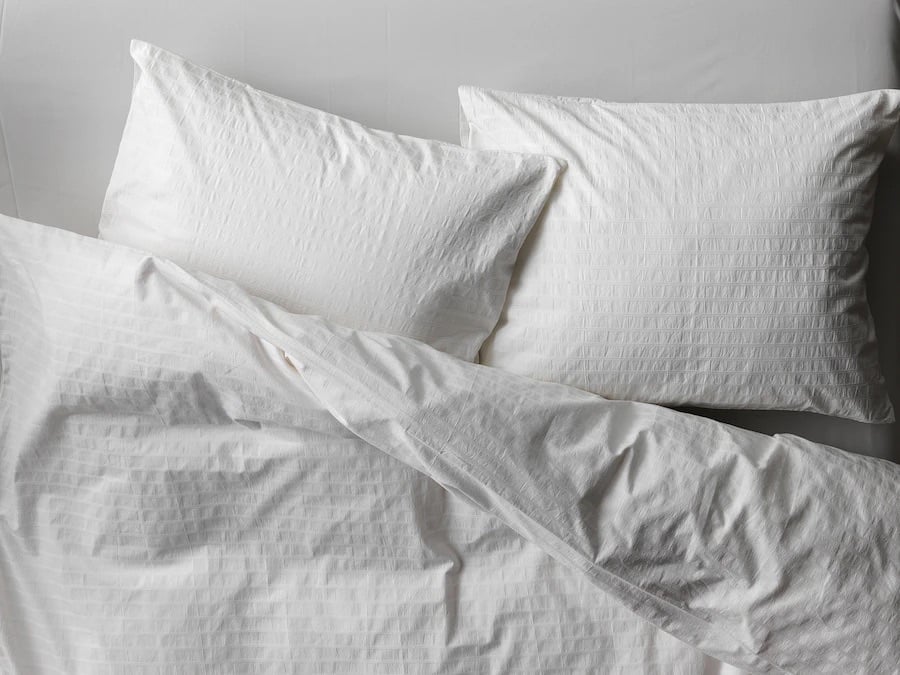 OFELIA VASS Duvet cover and pillowcases, white, King Size