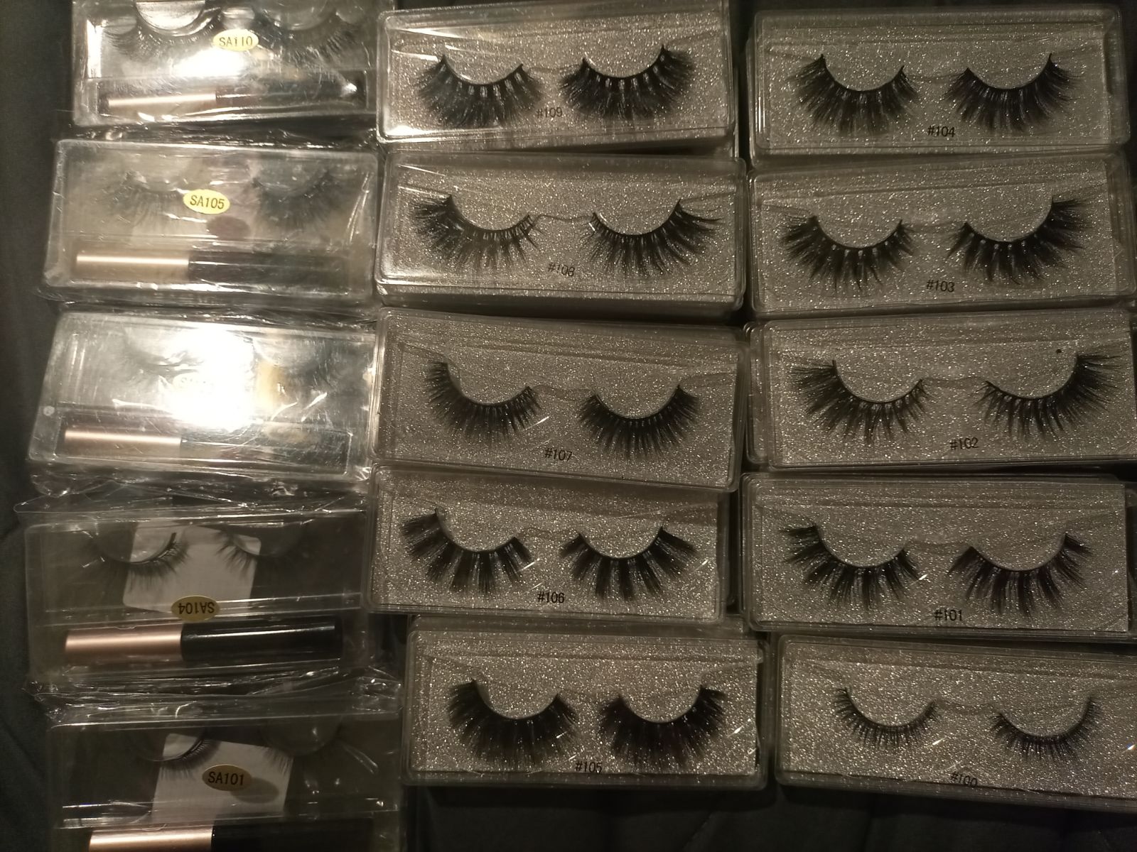 Lashes Faux Mink 32 pcs bundle 10-16mm L