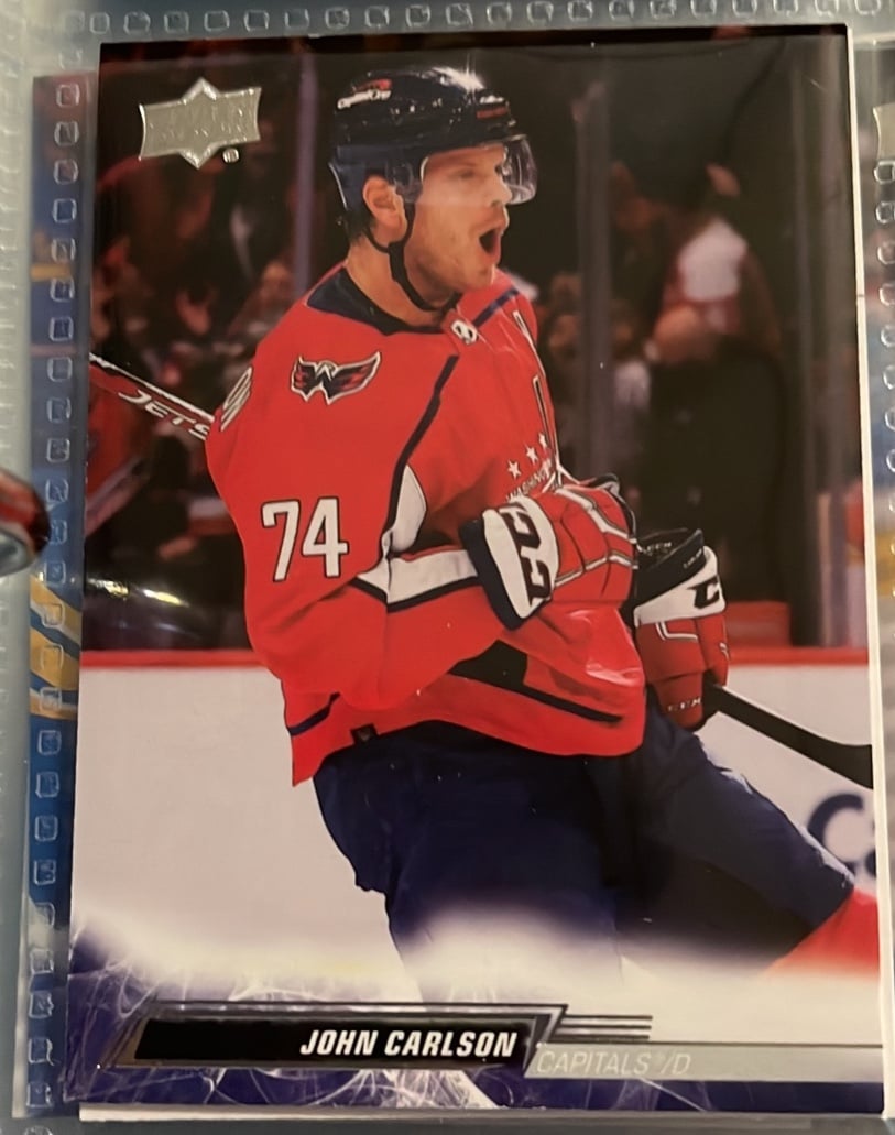 John Carlson Capitals Upper Deck 2022-2023