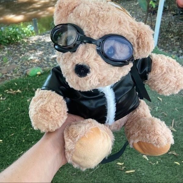 Dolls Kill Convertible Pilot Teddy Bear Plushie Bag