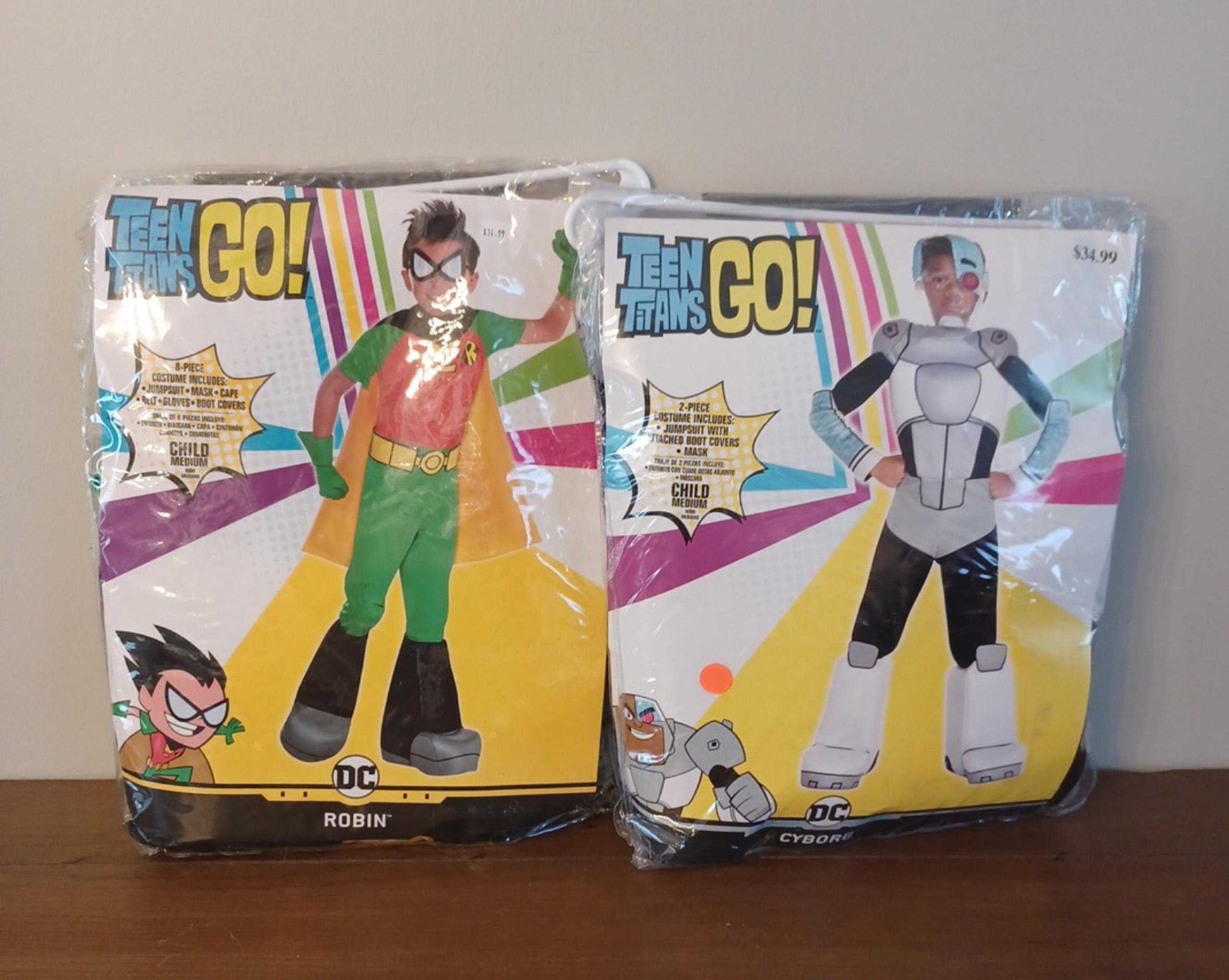 Child Teen Titans Go costume lot