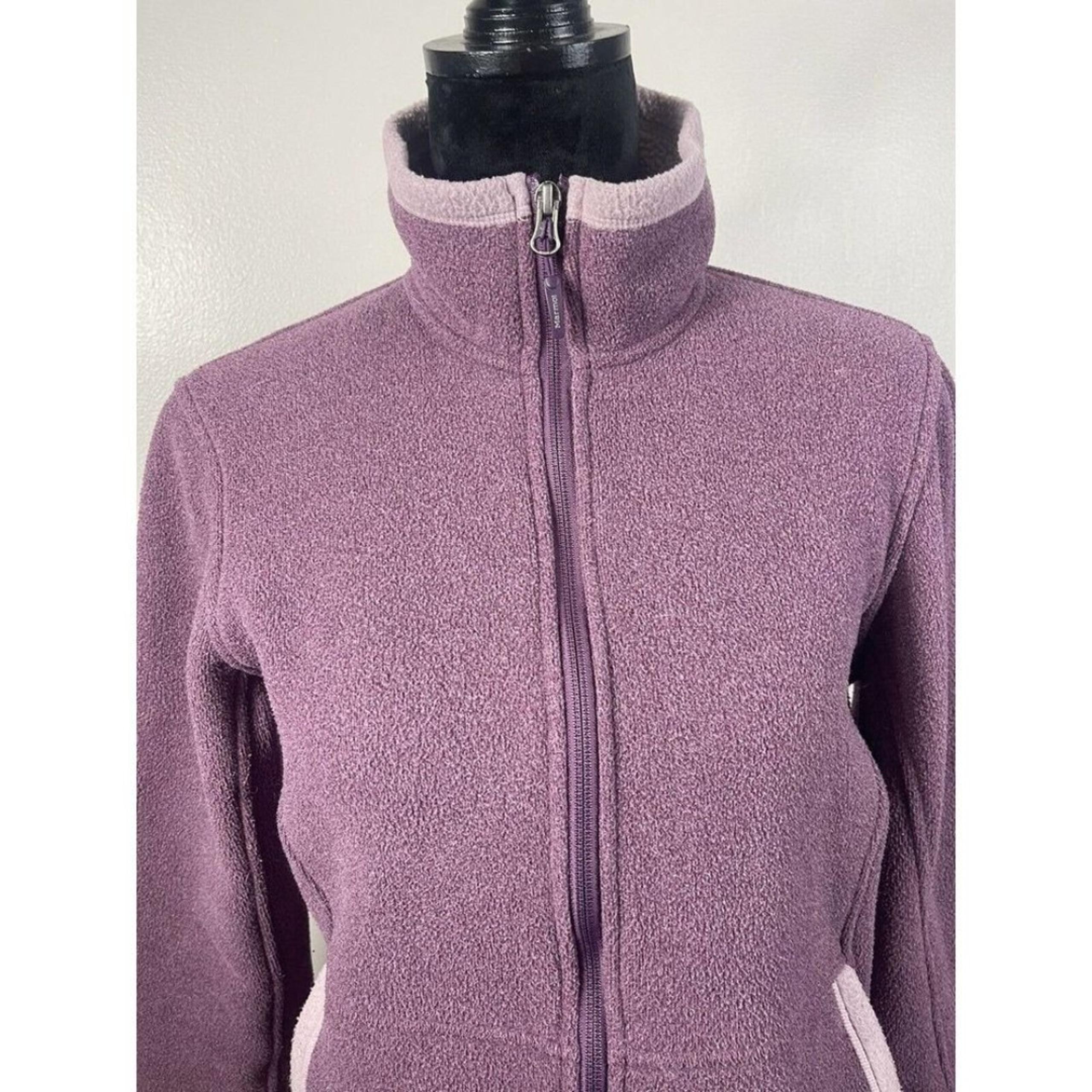 Marmot Jacket Womens Small Soft Fleece Pink Purple Full Zip Sweater Fleece
