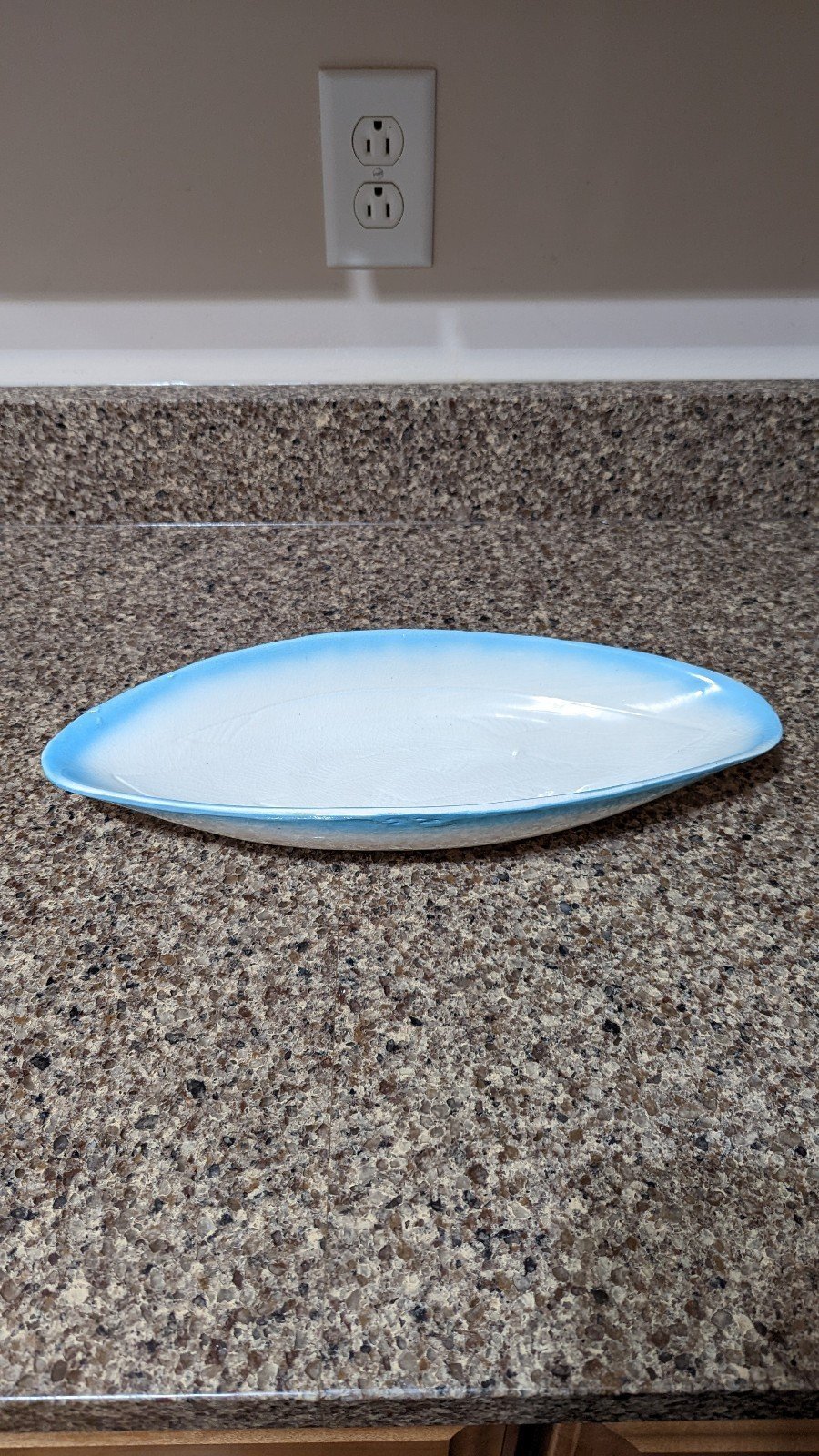 CALIFORNIA USA FISH BOAT OVAL SERVING PLATE