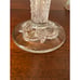 Pair of EAPG Antique Gold Rimmed Vases in Massachusetts Pattern c 1900