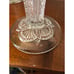 Pair of EAPG Antique Gold Rimmed Vases in Massachusetts Pattern c 1900