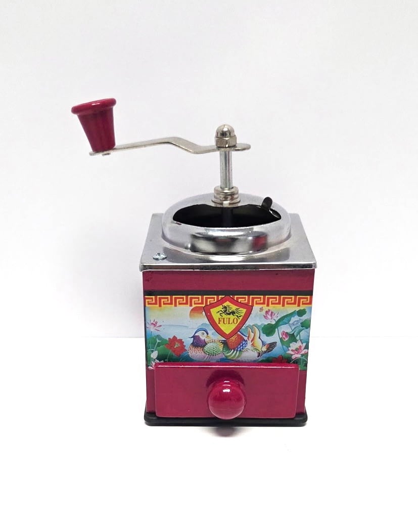 Vintage Coffee Grinder Pepper Grinder/“Fulo”/Bird & Flower Design/Manual