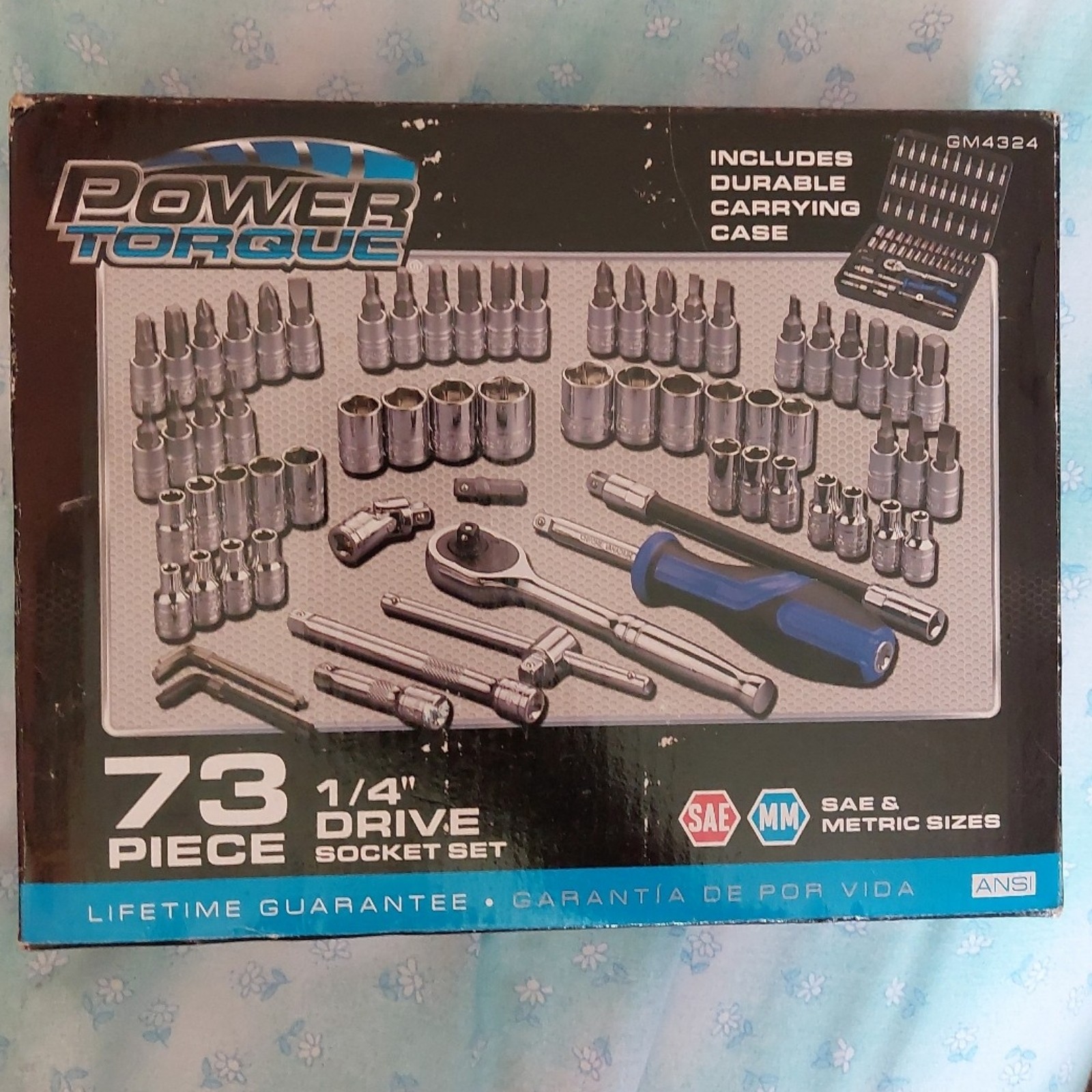 Power Torque 73 piece 1/4 drive socket set