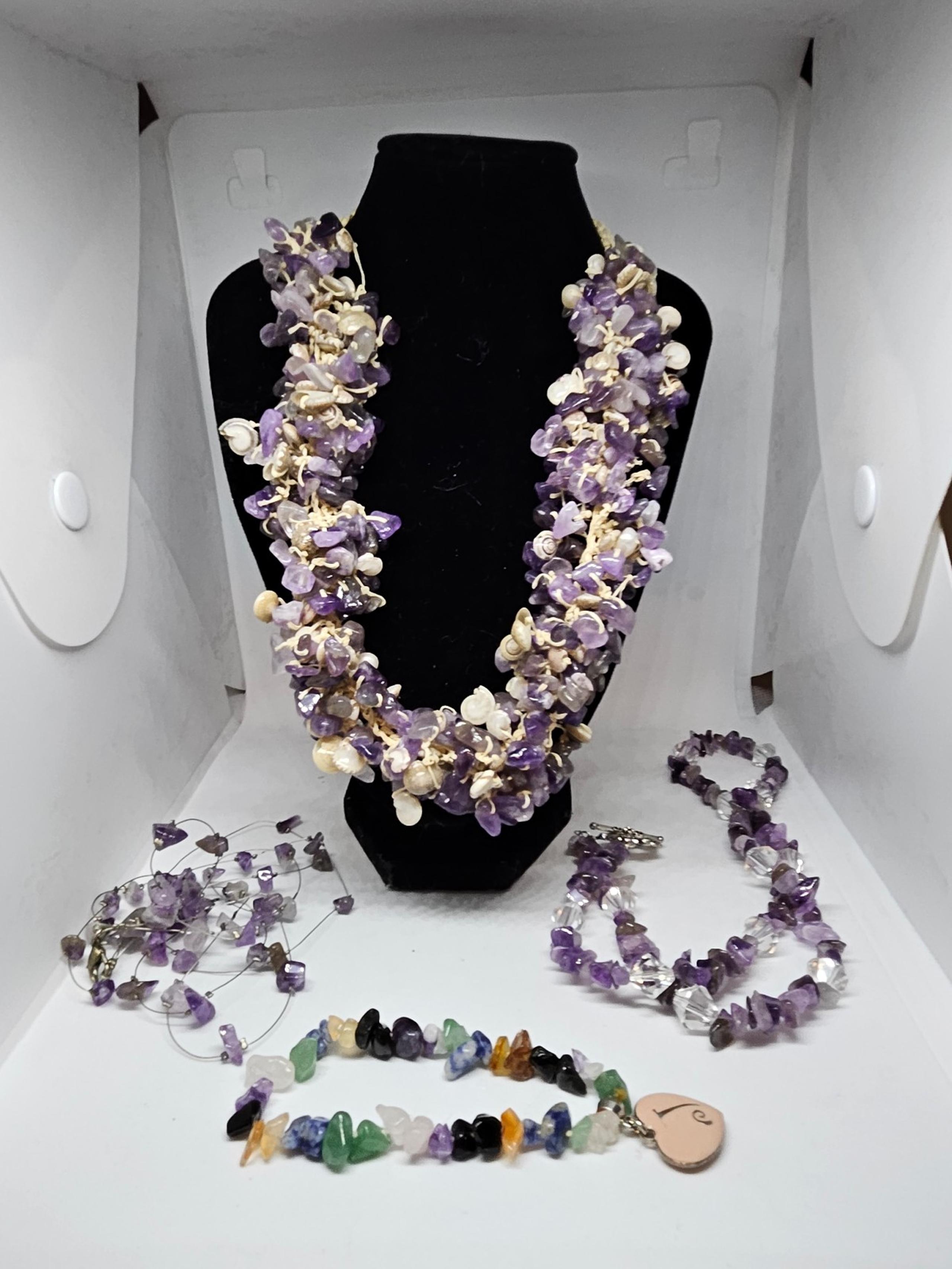 AMETHYST JEWELRY LOT