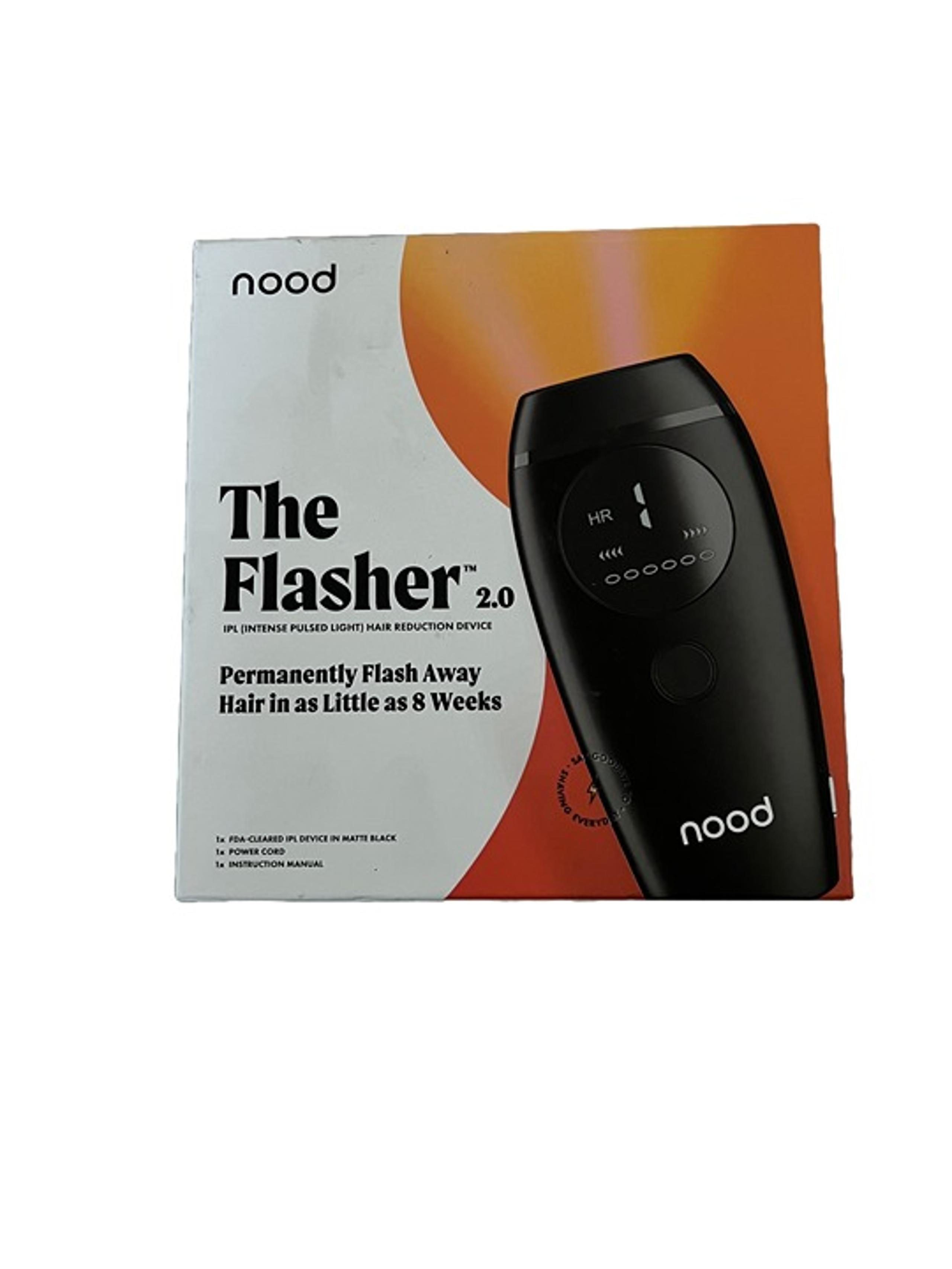 Nood The Flasher 2.0 IPL Laser Hair Removal Handset-BLACK - NEW - open box