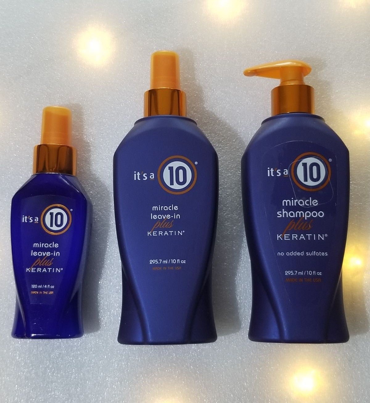 it's a 10 Miracle Shampoo plus Keratin 1
