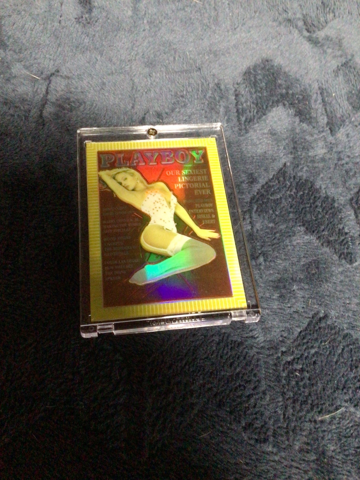Rare Pamela Anderson Playboy Chromium Covers Celebrity Refractor Trading Card