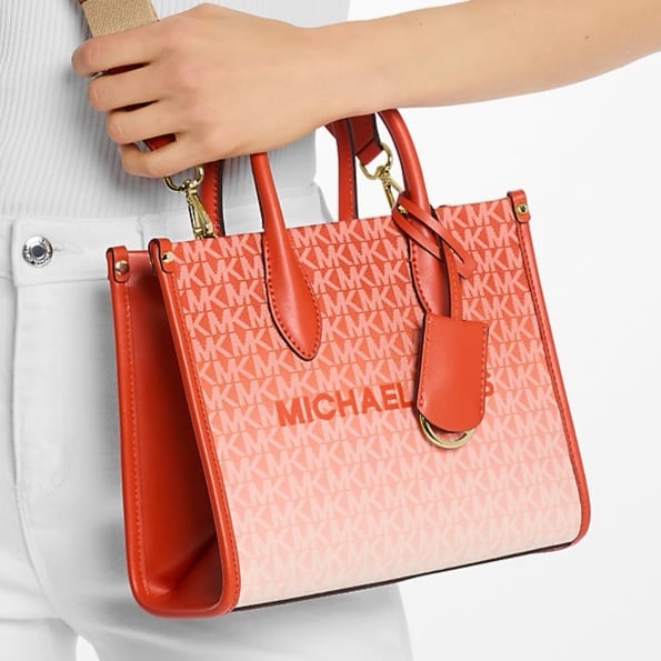 Michael Kors Mirella Small Ombré Signature Logo Crossbody Bag
Red Clay 
NWT