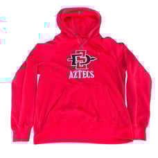 Y2K University of San Diego Aztecs pullover hoodie sweatshirt size large Unisex