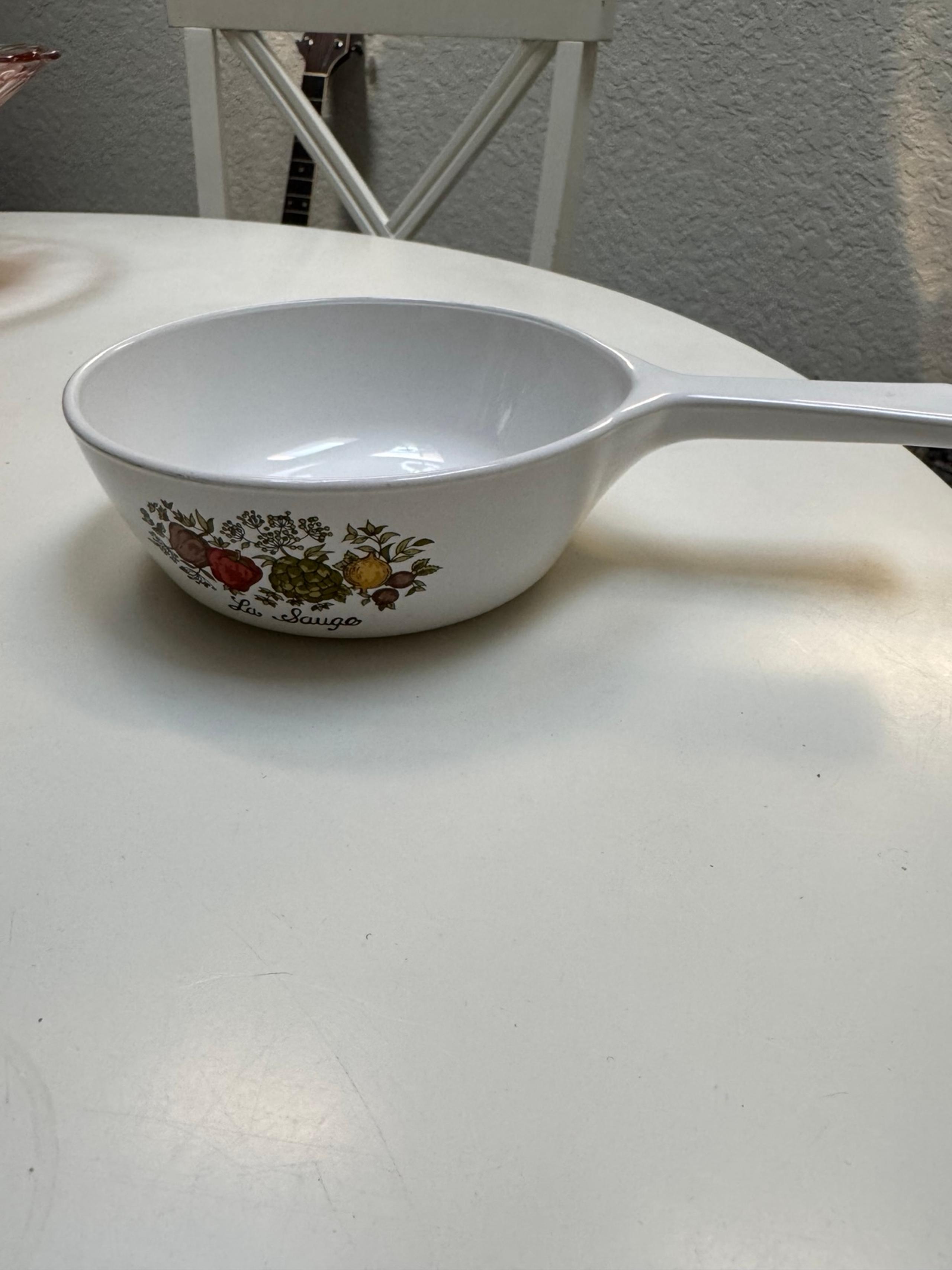 Vintage Corning Ware Spice of Life 1 Pint Sauce Pan Retro Kitchen Decor - CorningWare