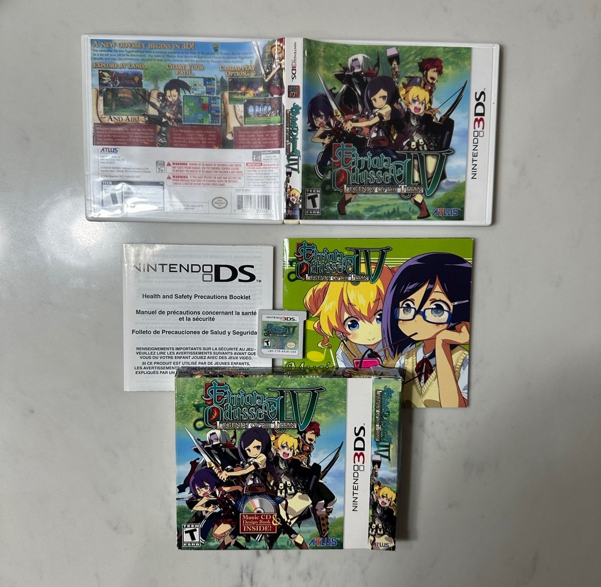 Etrian Odyssey IV Legends Of The Titan Limited Edition for Nintendo 3DS!!!!!