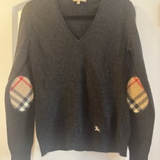 ❤️Authentic Burberry Wool & Cashmere Blend Novacheck Patch Sweater Size Small ❤️