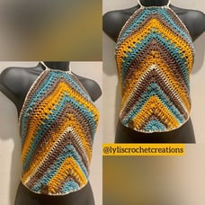 Handmade Aztec Halter Top