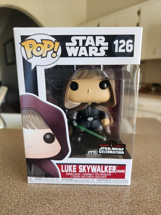 Funko Pop! Luke Skywalker #126 Star Wars Celebration Exclusive Official Sticker