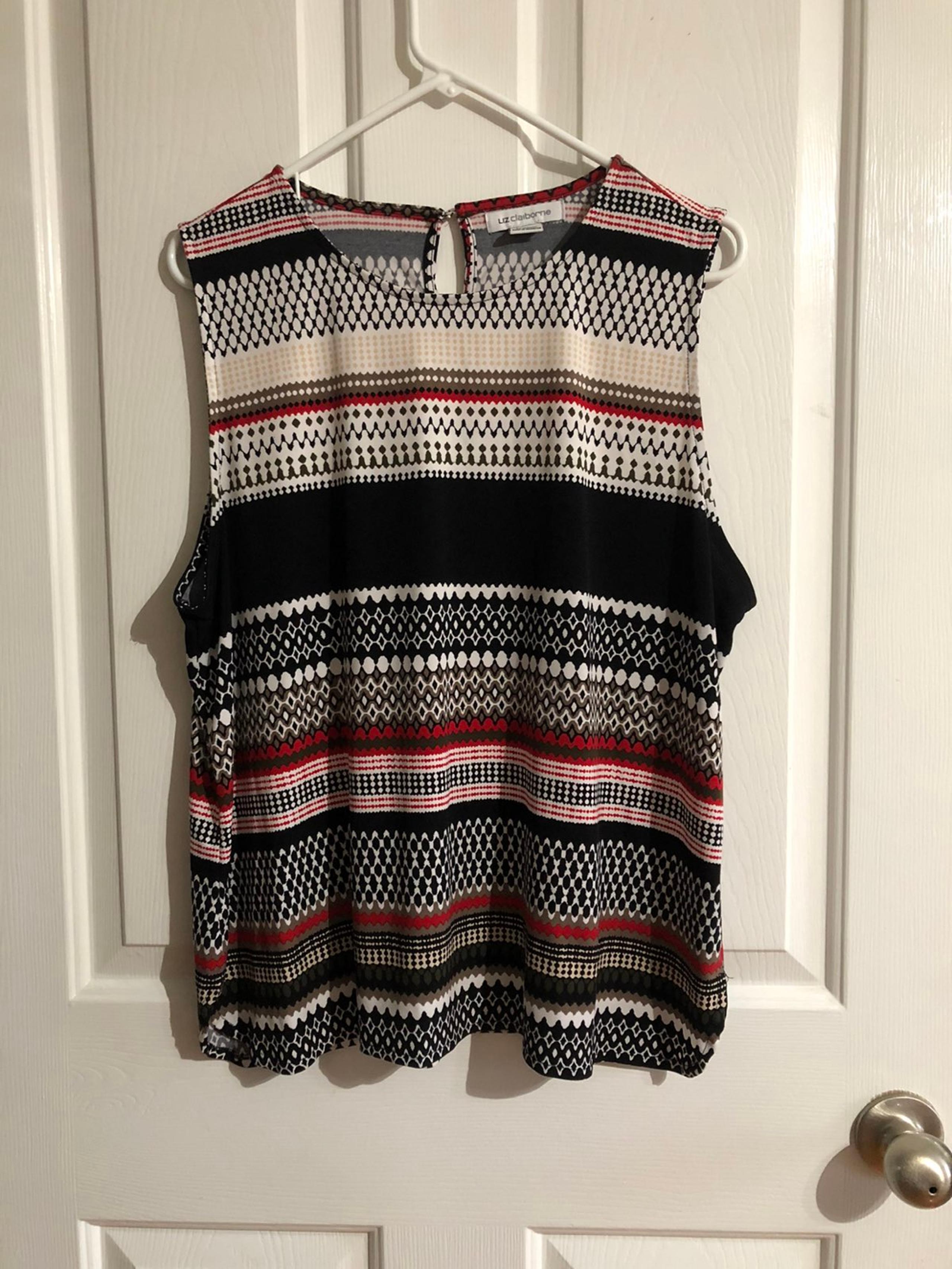liz claiborne dressy tank top womens XL