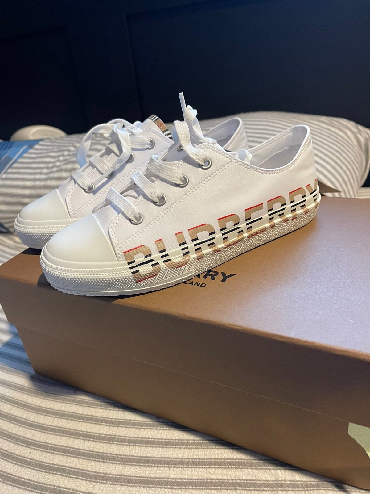 Burberry Canvas Fashion Sneakers | Mercari Burberry Canvas Fashion Sneakers | Mercari