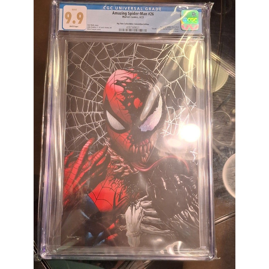 Amazing Spider-Man #26 Mico Suayan - VIRGIN Foil Cover -*** CGC 9.9 ***