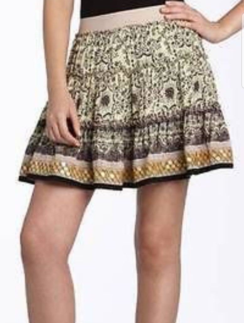Free People Vintage Boho Mini Skirt Sz L