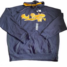West Virginia Mountaineers Mens XL Navy Hoodie Blue Yellow Sweatshirt Hooded