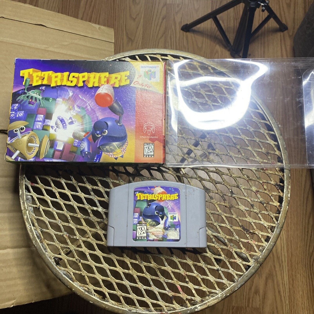 TETRISPHERE Nintendo N64. Authentic Game, Box, with Protective Case