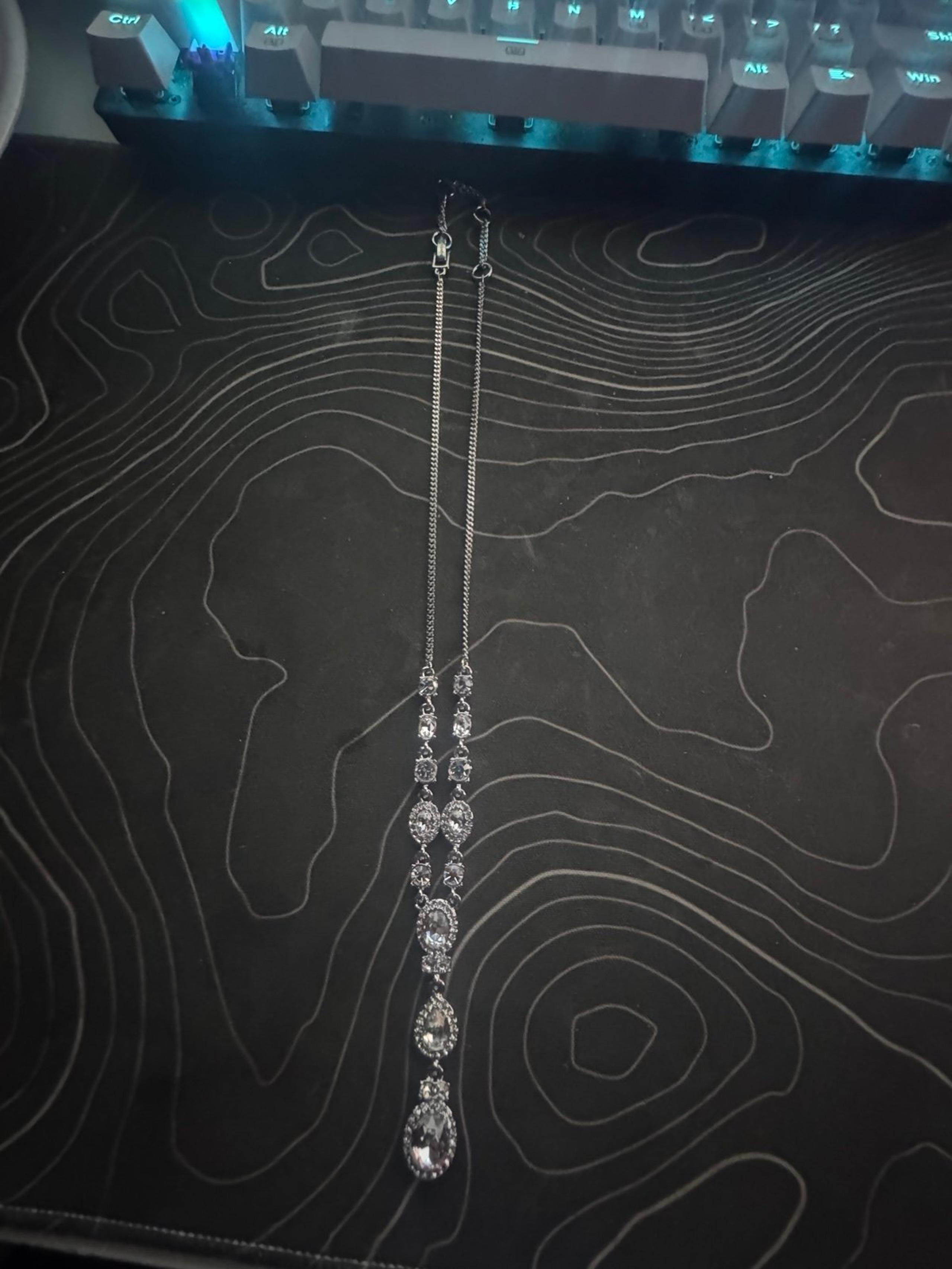 Givenchy women’s crystal studded y-neck necklace