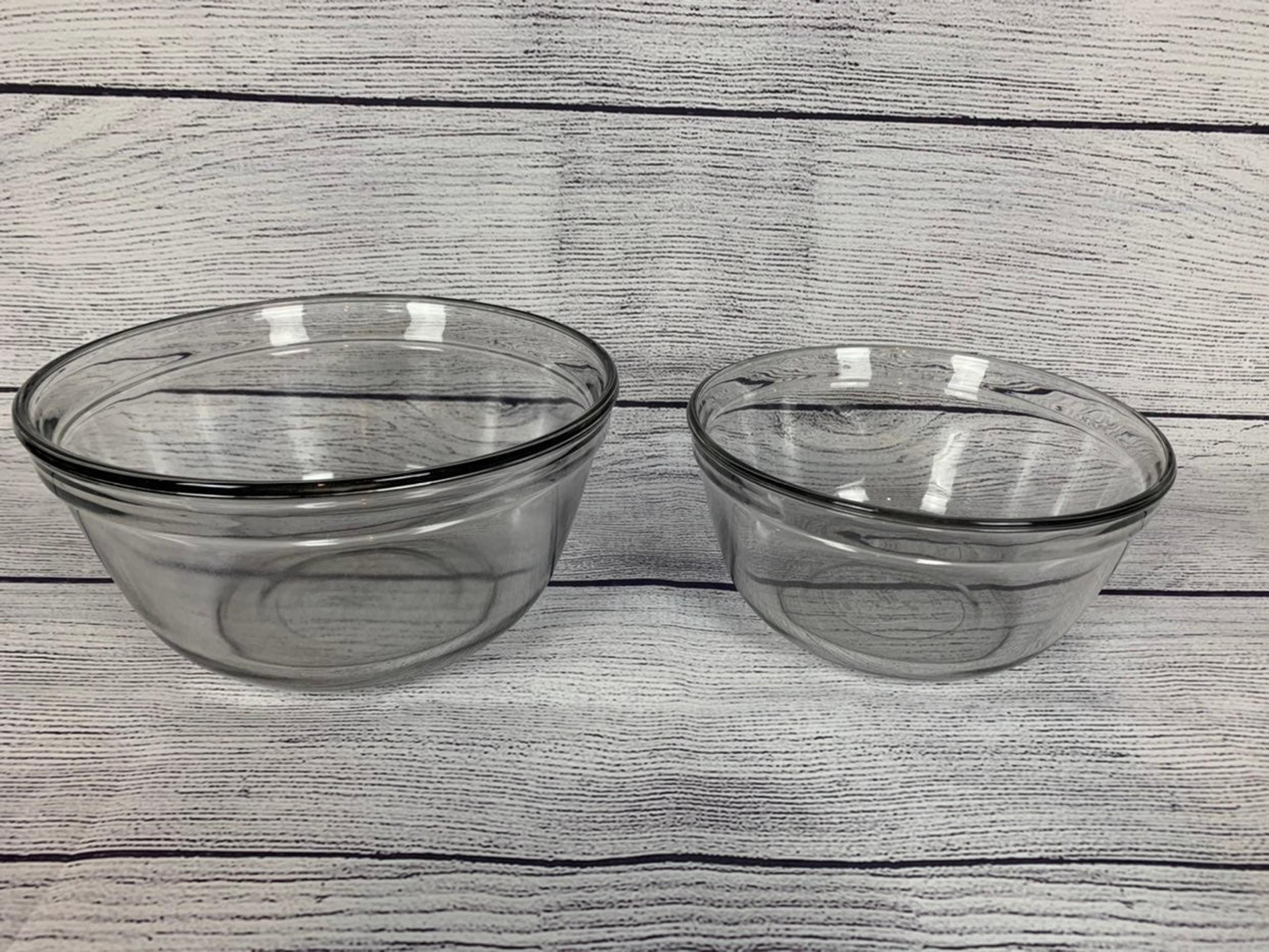 Glass Mixing Bowls --Set 2 + 1