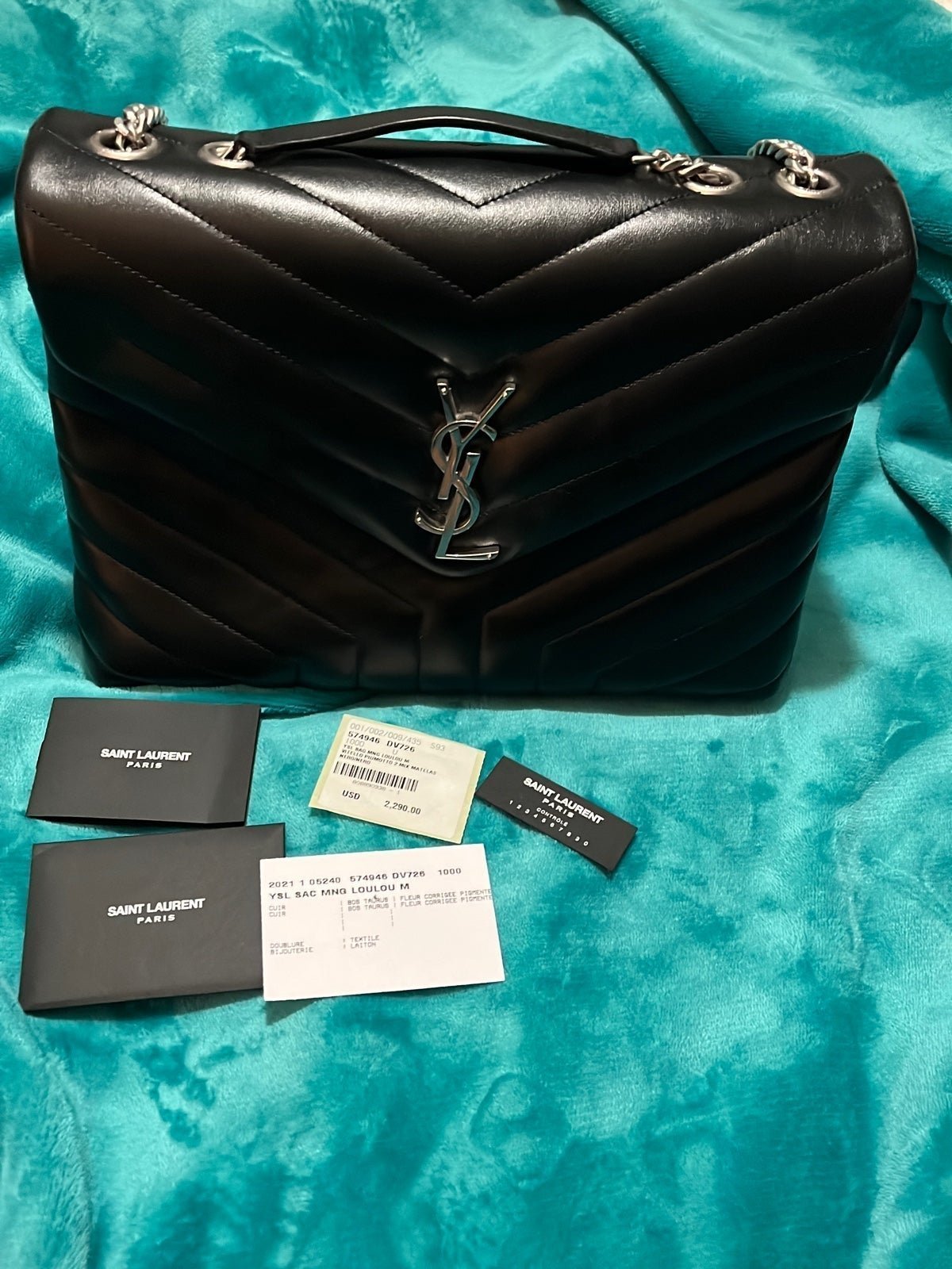 SAINT LAURENT YSL Envelope Small In Mix Matelasse Grain De Poudre Embo –  LussoCitta