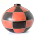 Vintage Peruvian Geometrical Chulucanas 6.5” Vase by Marcelo Prado Signed