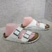 Birkenstock Arizona Unisex Size EU 39 US L8M6 White Birko-flor Slide Sandals.