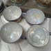 Rare Vintage Hand-Painted Luster Tea Set With Floral Design & Gold Trim 19 pc