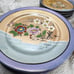Rare Vintage Hand-Painted Luster Tea Set With Floral Design & Gold Trim 19 pc