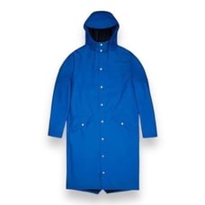 Rains Jacket Adult XS Wave Blue Waterproof Longer 18360 Hood Pockets Windproof