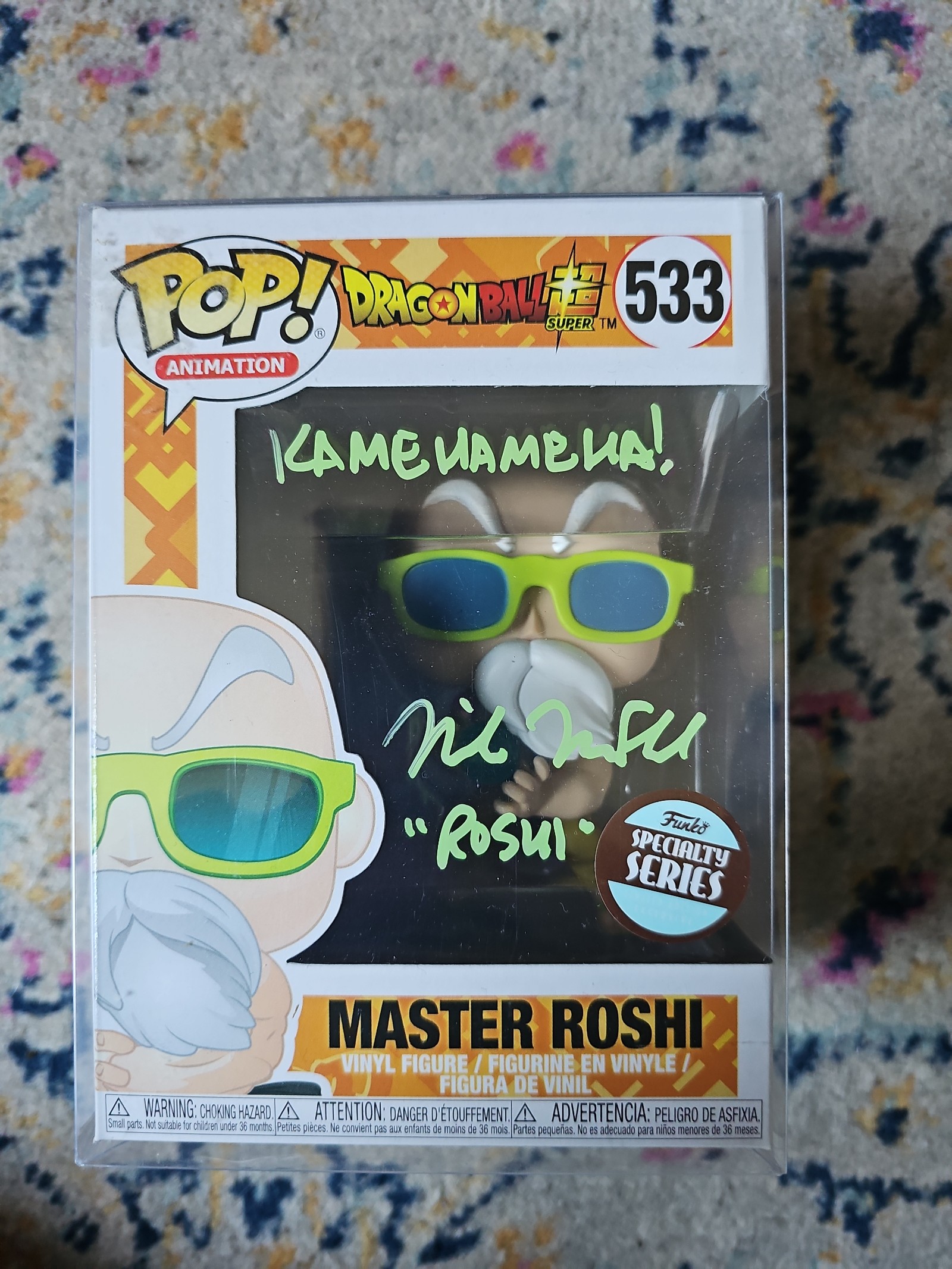 Master Roshi signed funko pop