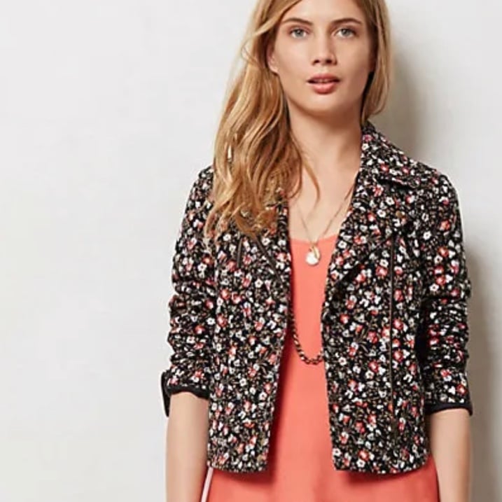 Hei Hei for Anthrpologie Tinsley Cropped Floral Bomber Jacket