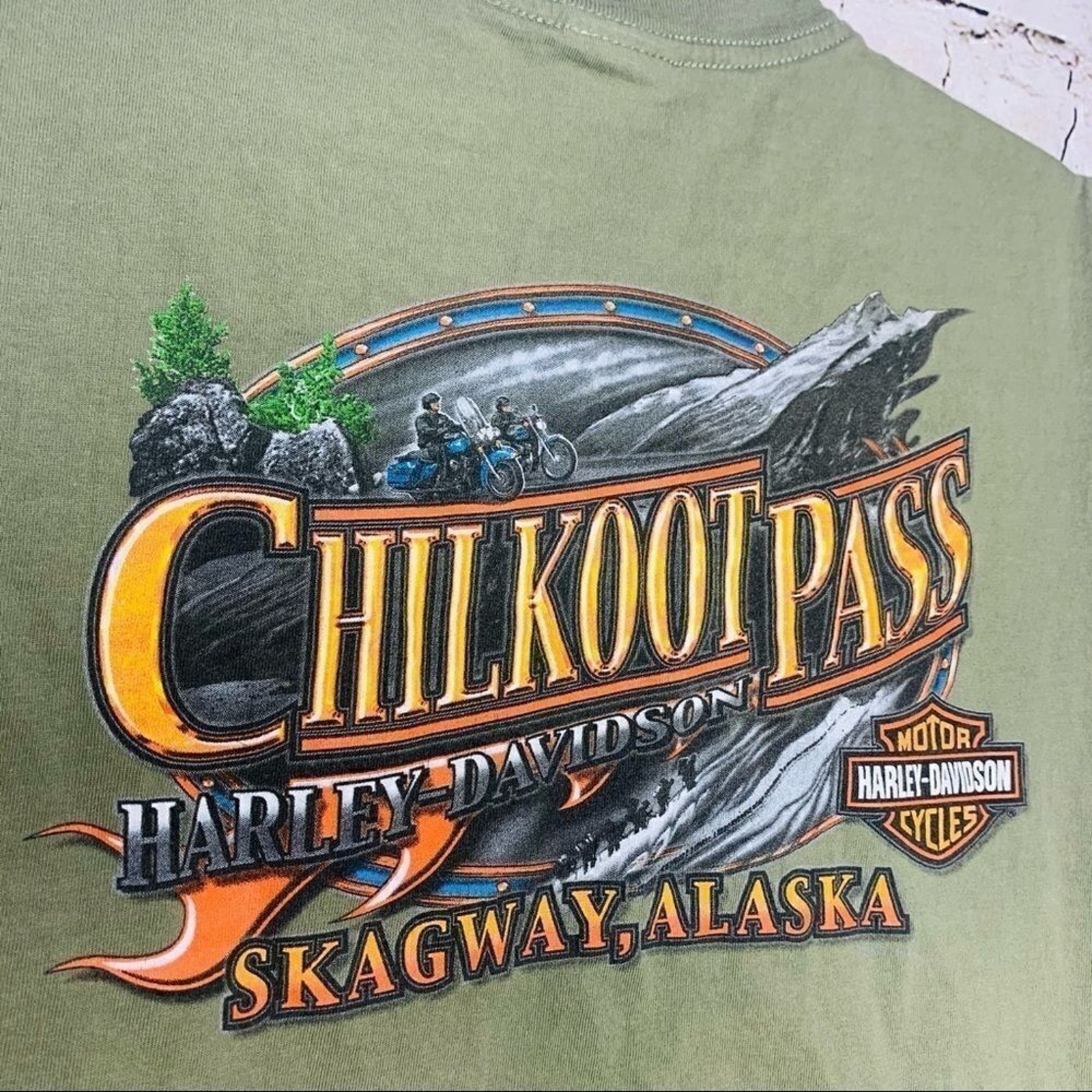 Harley-Davidson Skagway Alaska Chilkoot Pass Tee