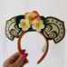 Authentic Loungefly Disney Polynesian Resort Tiki Flowers Minnie Ears