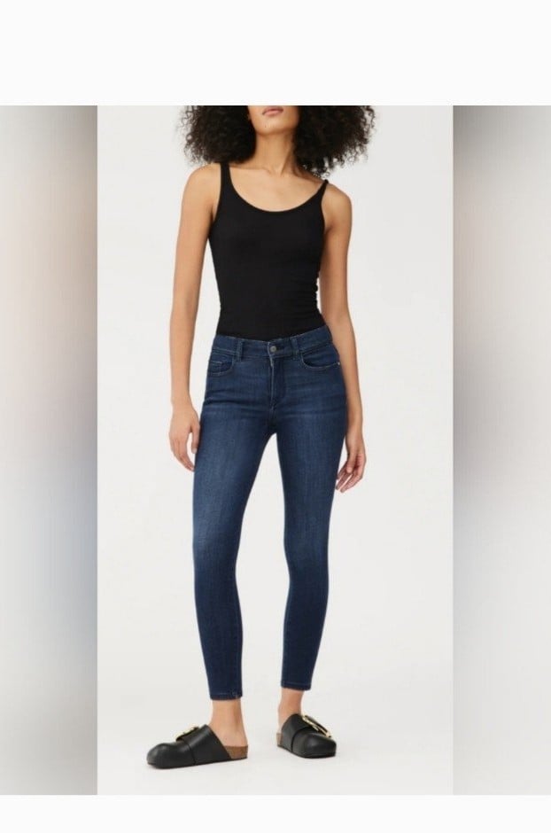 ✔DL 1961 Farrow Skinny High Rise Instasculpt Ankle Jeans sz 28 retail price 188