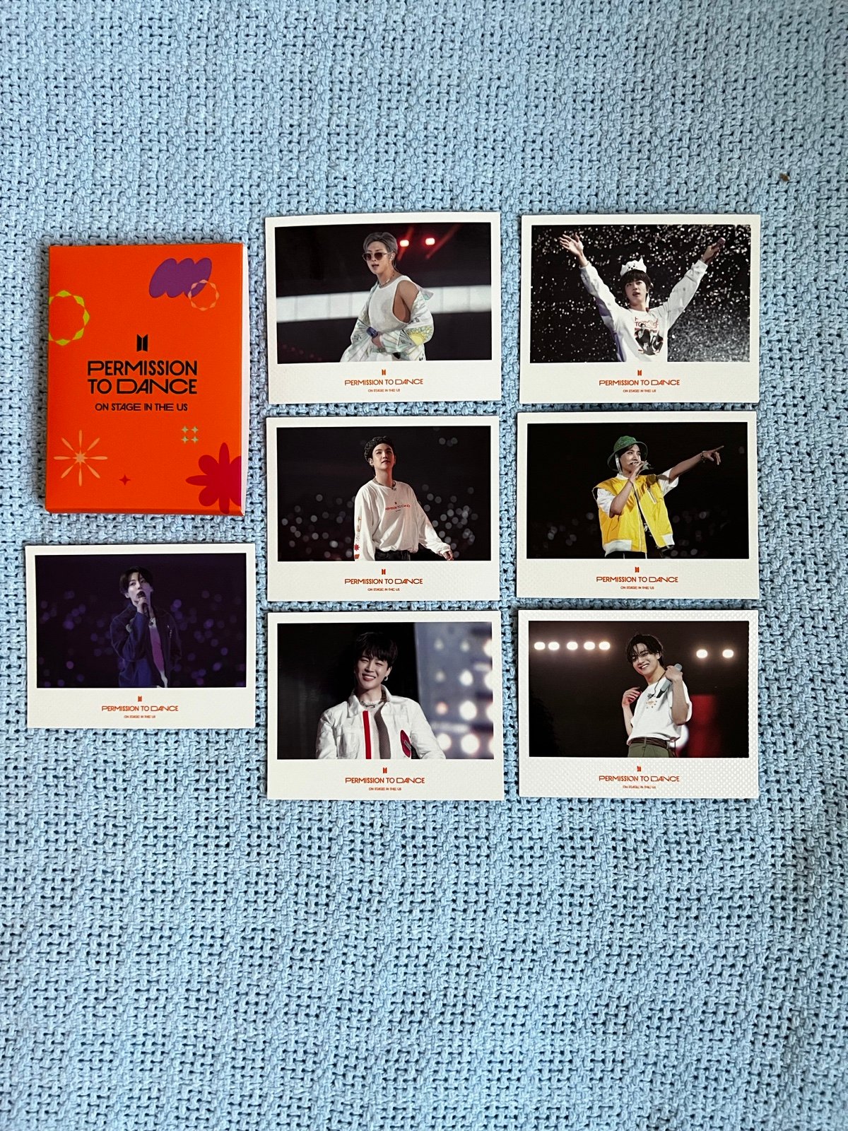 BTS PERMISSION TO DANCE LIVE ON STAGE IN THE US WEVERSE POB COMPLETE SET