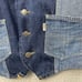 Vintage Levi's Fresh Produce Women's L Denim Jean Vest 1970s Hippie Patchwork
