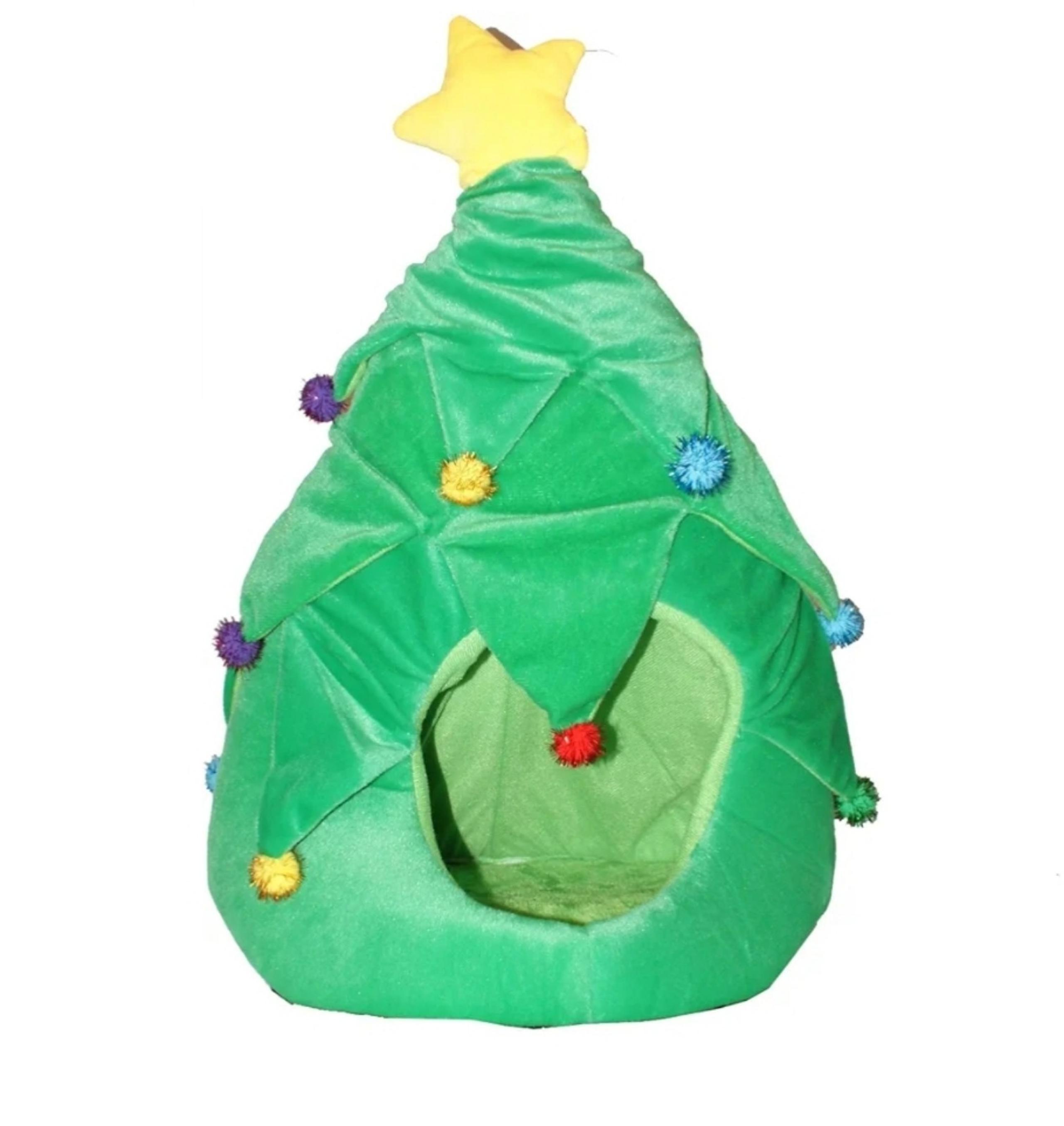 Christmas Tree  Holiday Pet Hut Cat House Pet Hut Cave Cozy Area