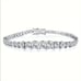 Solid 925 Silver Womens 2ct Diamond Tennis Bracelet 7 Authentic Ladies Jewelry