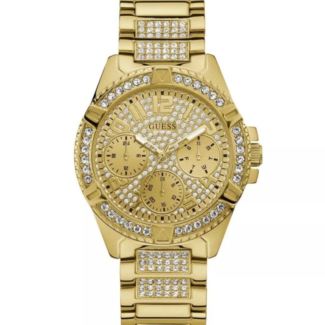Guess Women Lady Frontier W1156L2 Gold Stainless Steel Crystal Watch