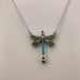 NWT Dragonfly Necklace by Firefly Jewelry - crystals/glass beads, multicolor