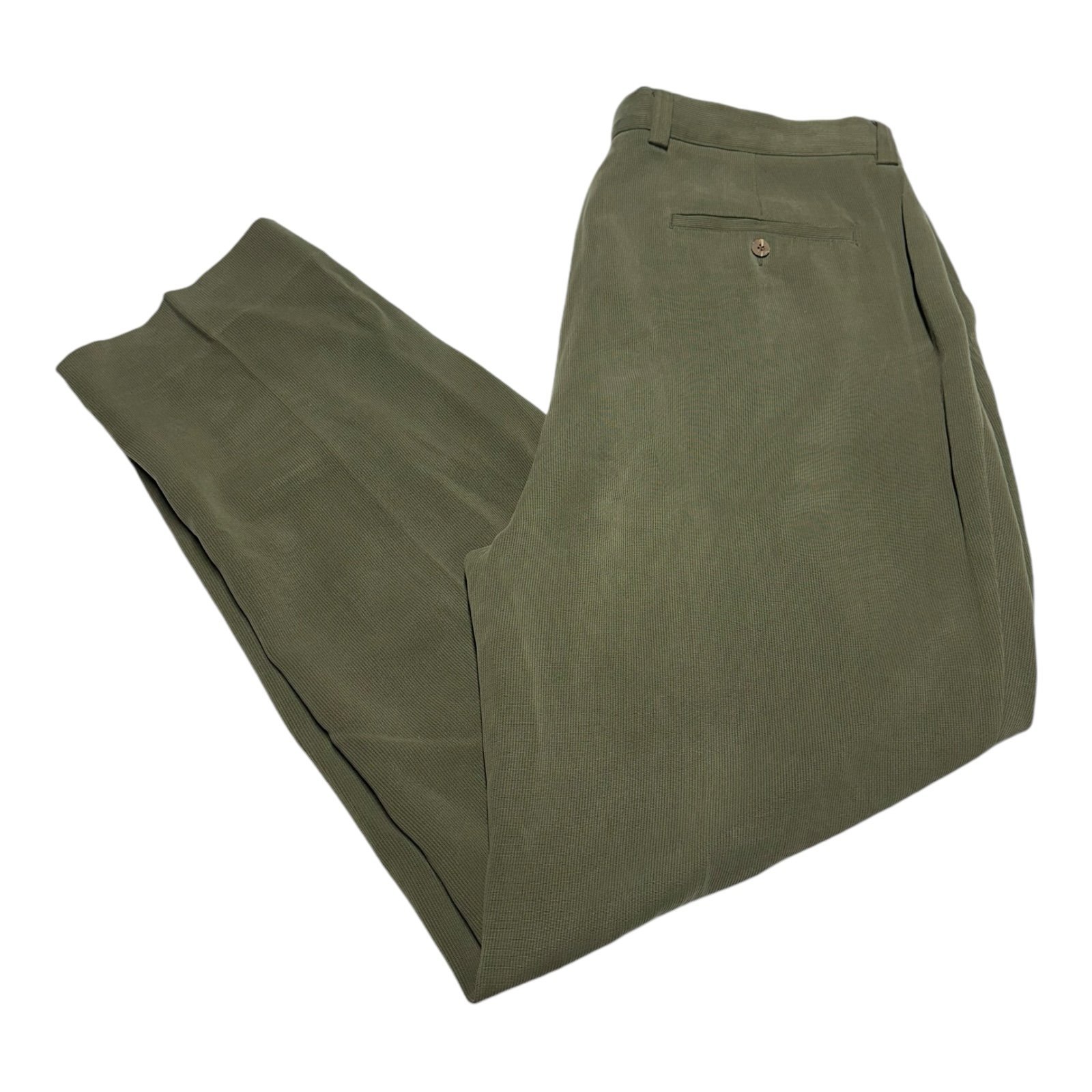 Tommy Bahama Corduroy Pants Men's Size 40x31 Olive Green Silk Cotton Blend